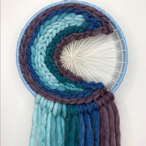 Blue Moon Woven Wall Hanging HANDMADE